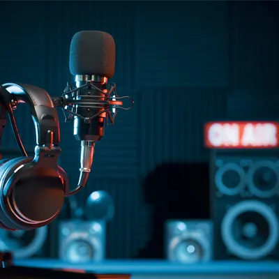 headphones-microphone-on-air-sign