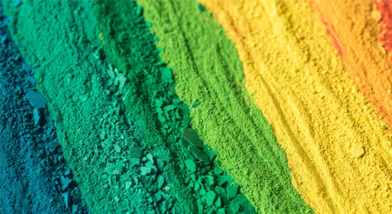 green-yellow-orange-pigments